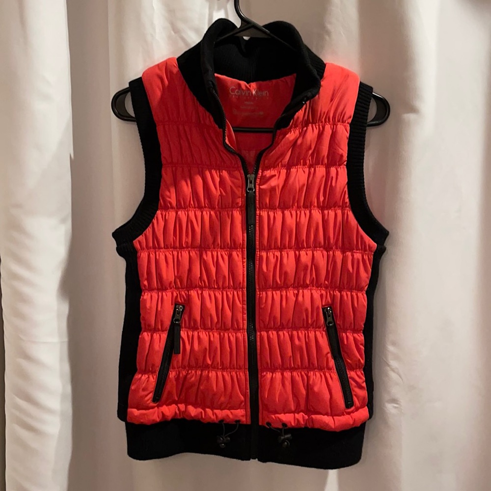 Calvin Klein performance zipper vest.